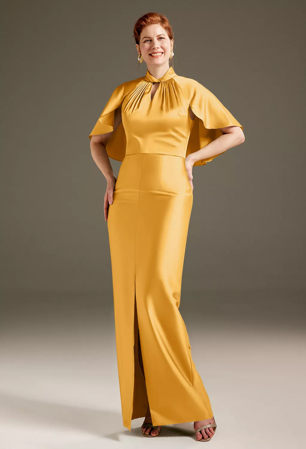 AW Luster Mango  Mother of the Bride Dresses